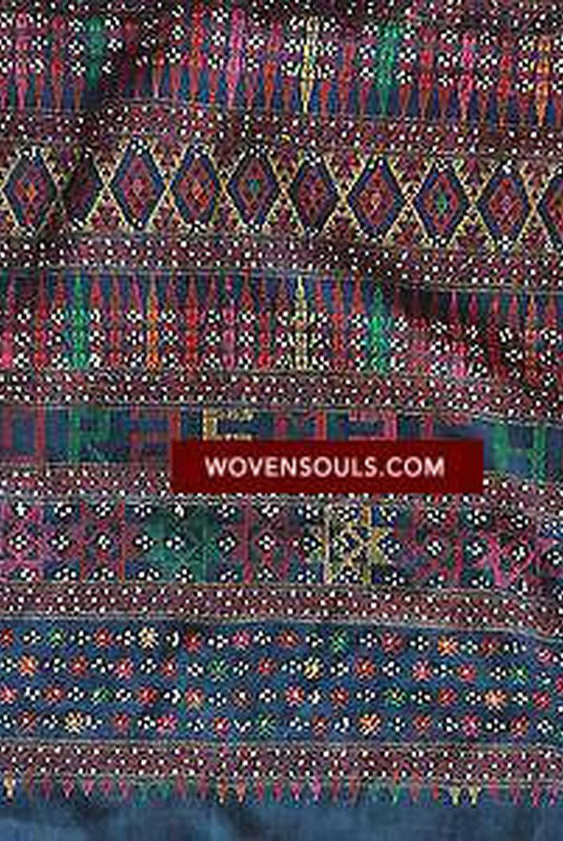 882 SOLD Rare Beaded Batak Shoulder Cloth Ulos-WOVENSOULS-Antique-Vintage-Textiles-Art-Decor