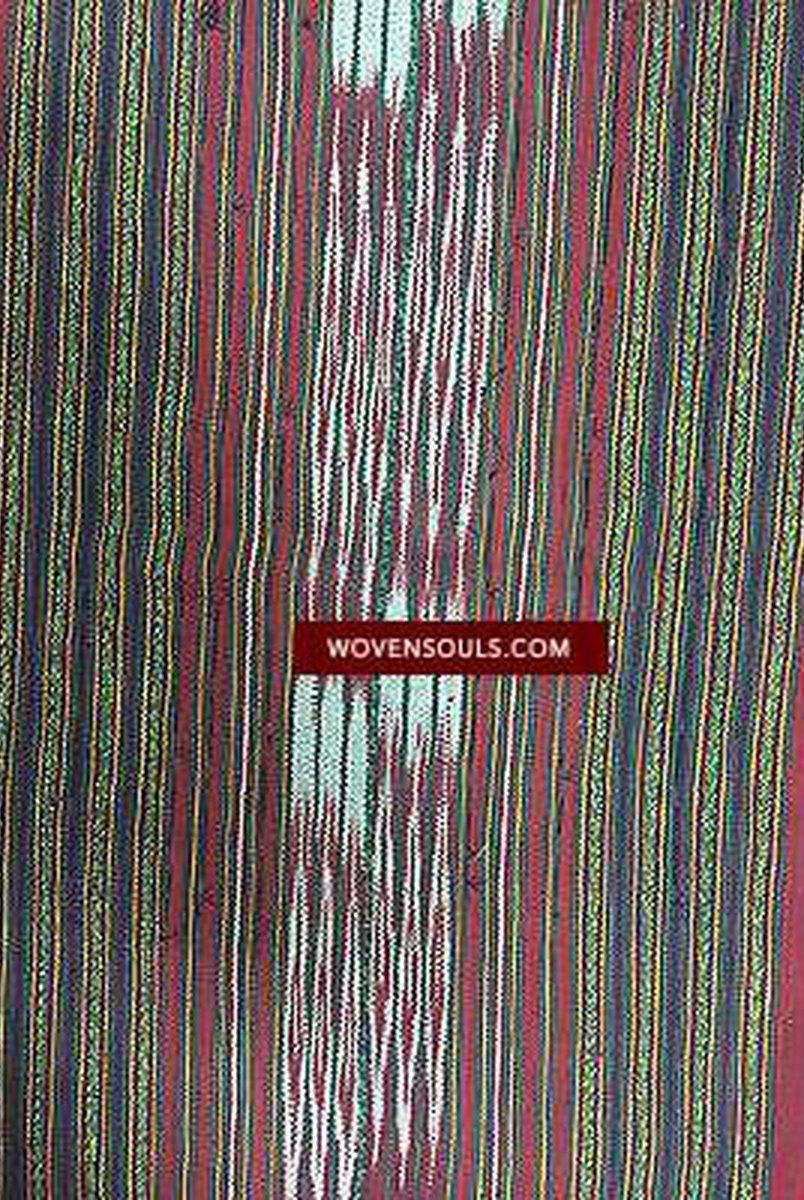 884 Seltenes Vintage burmesisches Hilltribe-Textil mit Hiobstränensamen-WOVENSOULS-Antike-Vintage-Textilien-Kunst-Dekor