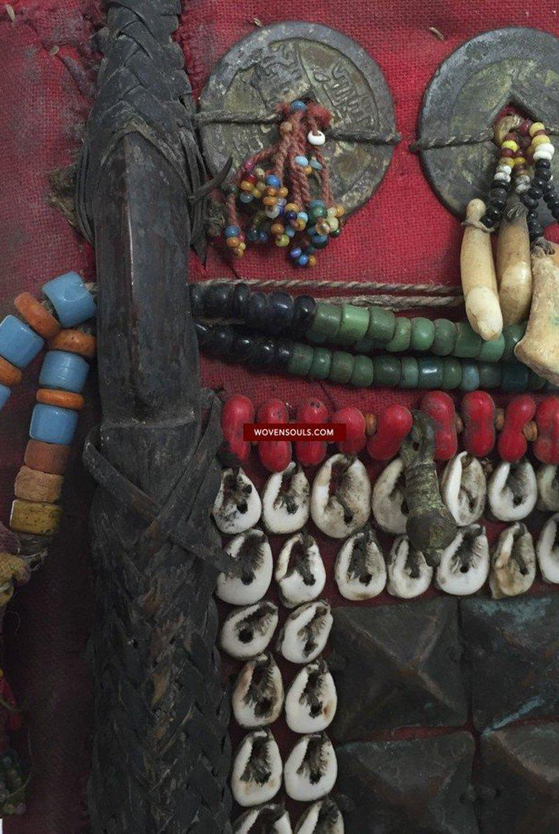 886 MASTERPIECE - Antique Maloh Dayak Baby Carrier from Borneo-WOVENSOULS-Antique-Vintage-Textiles-Art-Decor