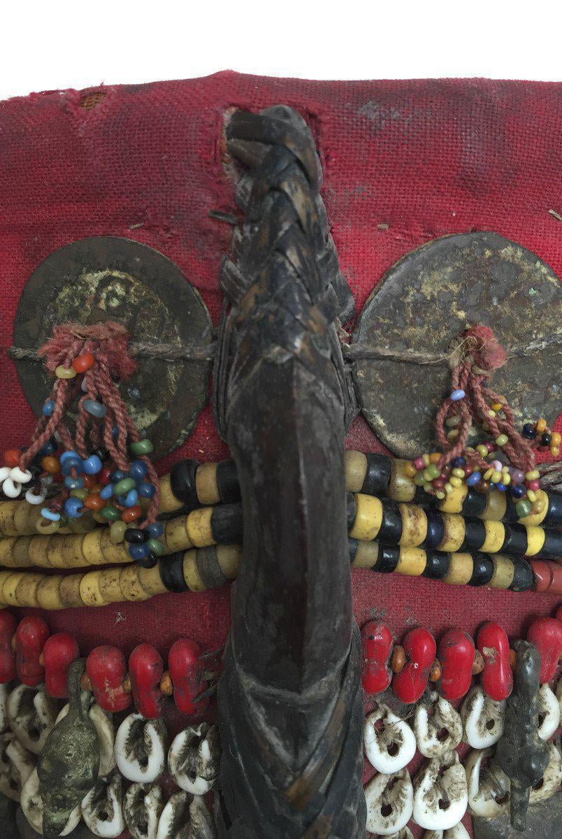 886 MASTERPIECE - Antique Maloh Dayak Baby Carrier from Borneo-WOVENSOULS-Antique-Vintage-Textiles-Art-Decor