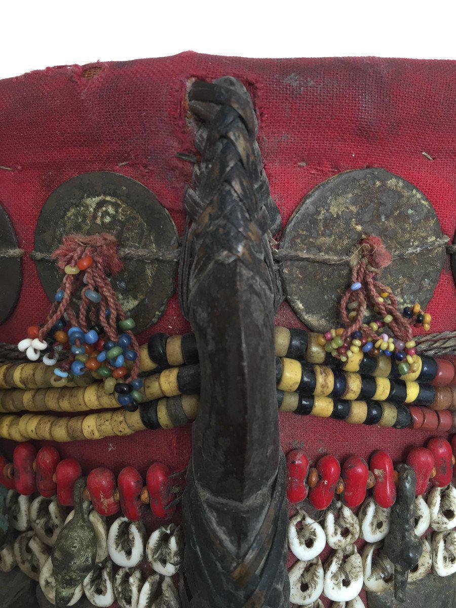 886 MASTERPIECE - Antique Maloh Dayak Baby Carrier from Borneo-WOVENSOULS-Antique-Vintage-Textiles-Art-Decor