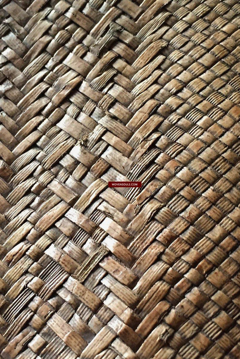892 Sac emmêlé en rotin tissé Batak à perles antiques-WOVENSOULS-Antique-Vintage-Textiles-Art-Décor