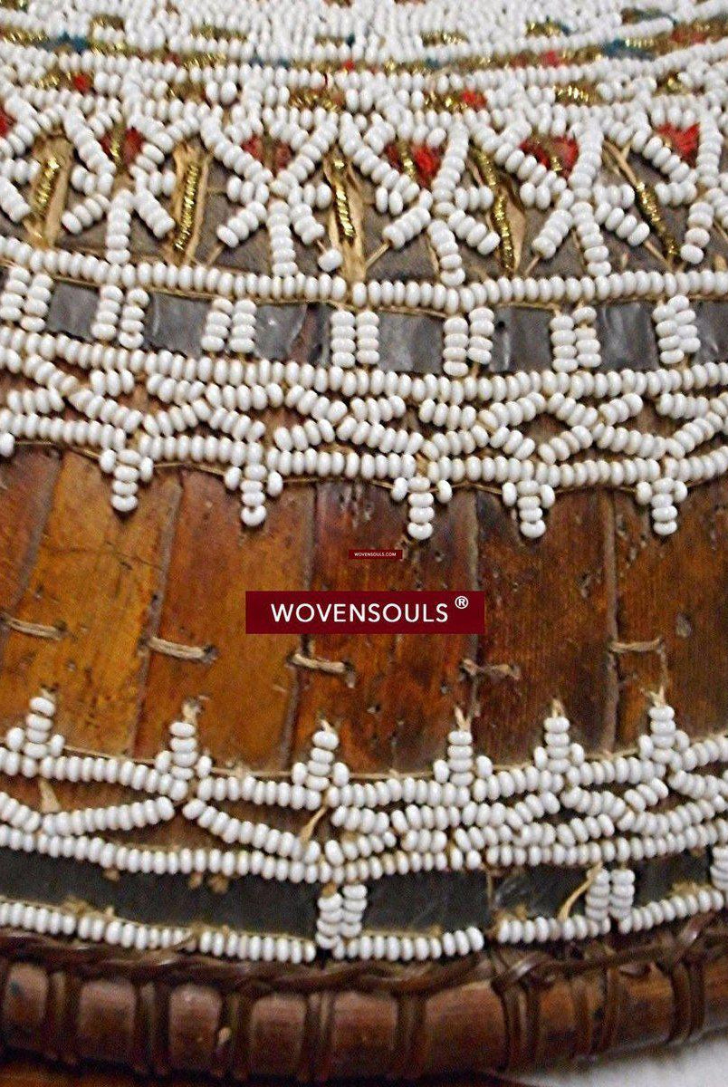 894 SOLD Bali Basket Fine Beads-WOVENSOULS-Antique-Vintage-Textiles-Art-Decor