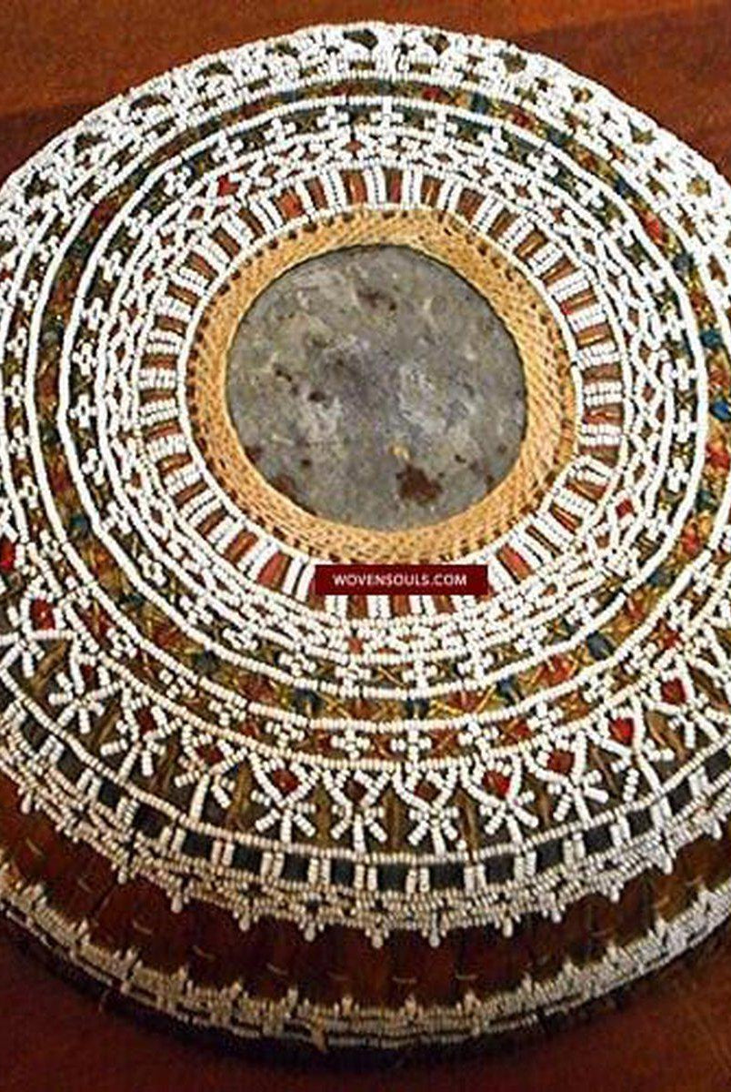 894 SOLD Bali Basket Fine Beads-WOVENSOULS-Antique-Vintage-Textiles-Art-Decor
