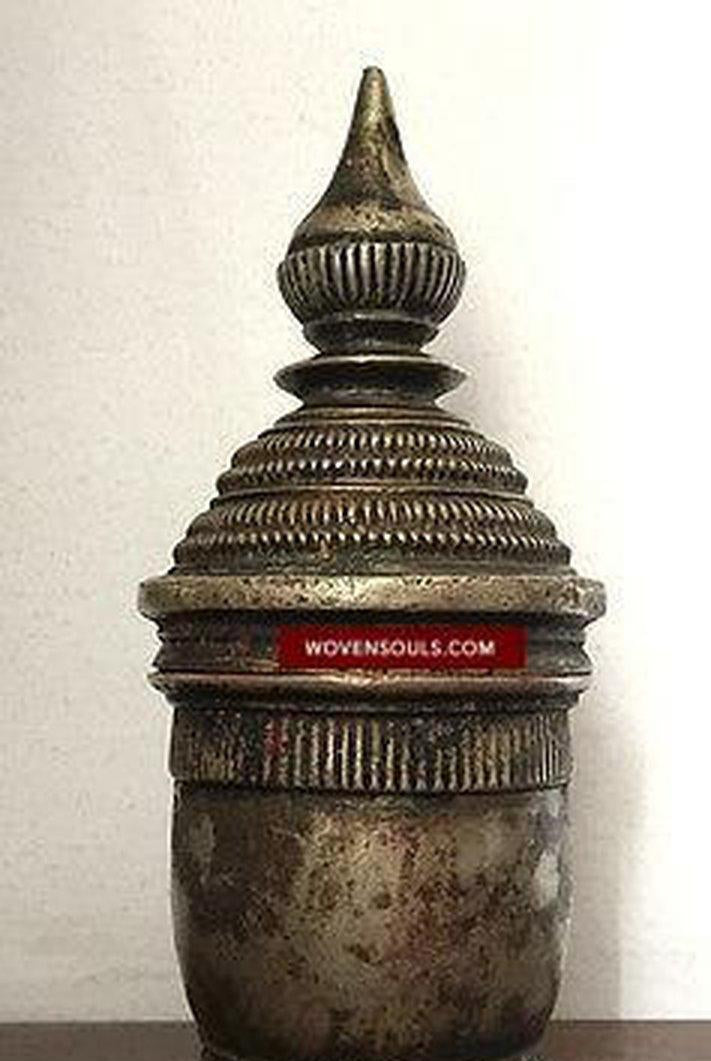 895 Superb Kumkum Sindoor Box from South India-WOVENSOULS-Antique-Vintage-Textiles-Art-Decor