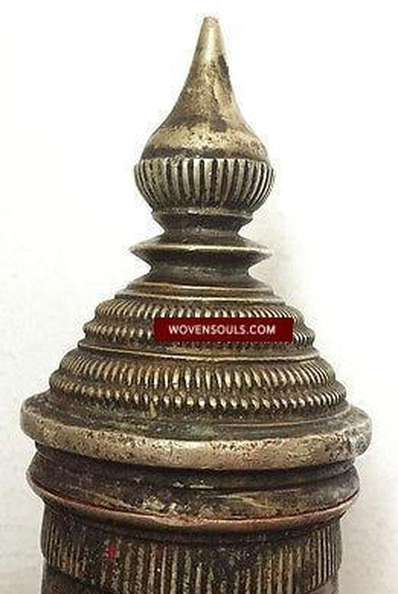 895 Superb Kumkum Sindoor Box from South India-WOVENSOULS-Antique-Vintage-Textiles-Art-Decor