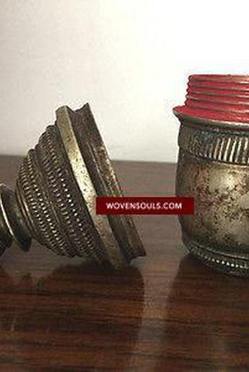895 Superb Kumkum Sindoor Box from South India-WOVENSOULS-Antique-Vintage-Textiles-Art-Decor