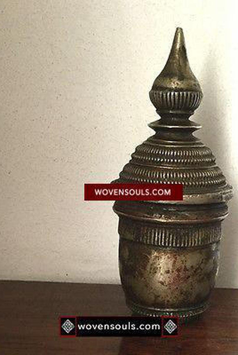 895 Superb Kumkum Sindoor Box from South India-WOVENSOULS-Antique-Vintage-Textiles-Art-Decor