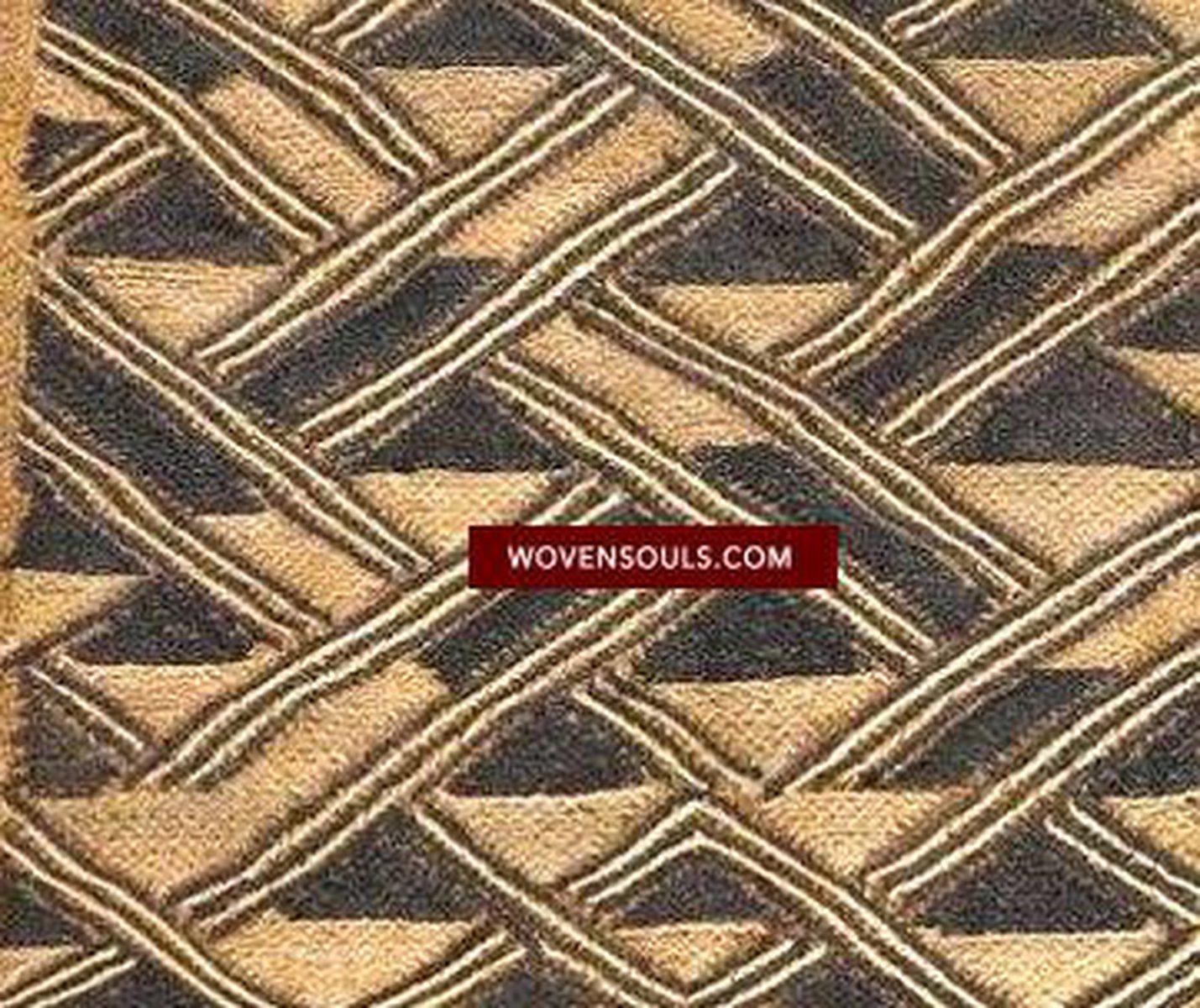 903 SOLD Superb Shoowa Cloth with amazing Geometry-WOVENSOULS-Antique-Vintage-Textiles-Art-Decor
