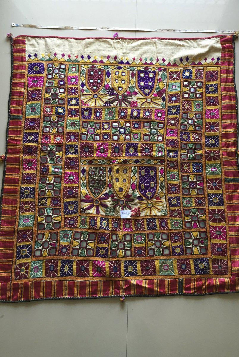 946 Dhaniyo Vintage Rabari Embroidery from Gujarat-WOVENSOULS-Antique-Vintage-Textiles-Art-Decor