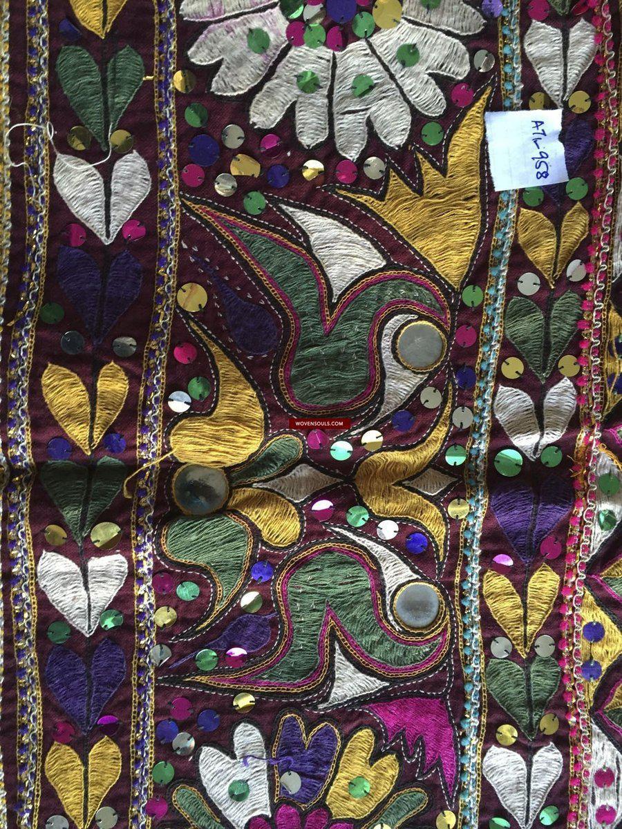 958 Amazing Gujarat Ceremonial Animal Cover with Embroidery - Gujarat-WOVENSOULS-Antique-Vintage-Textiles-Art-Decor