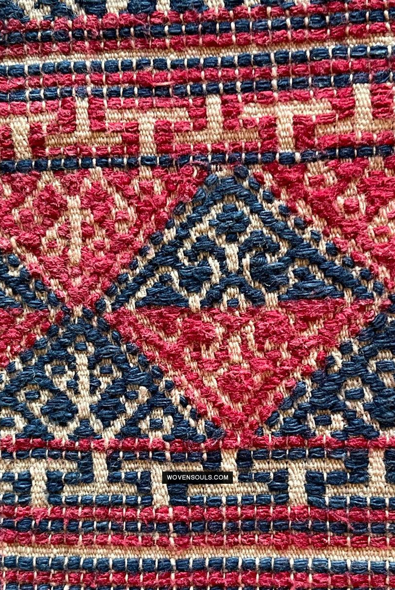 1783 Antike handgewebte Schärpe aus Bhutan in Museumsqualität – Kera – antikes Dekor, ethnische Kunst
