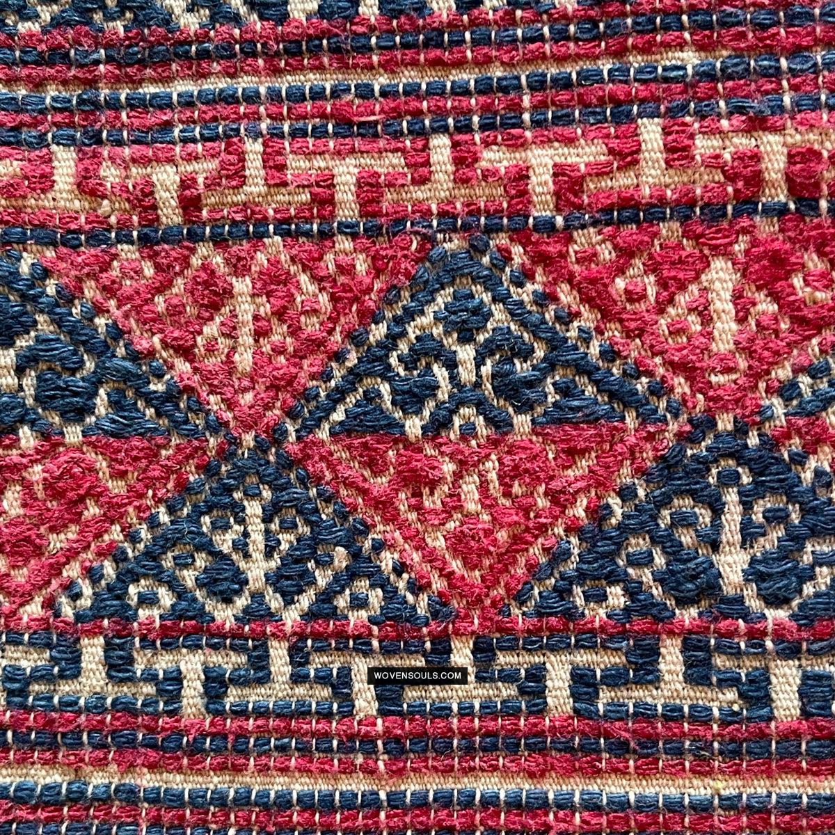 1783 Antique Museum Quality Bhutan Handwoven Sash - Kera - Antique Decor Ethnic Art