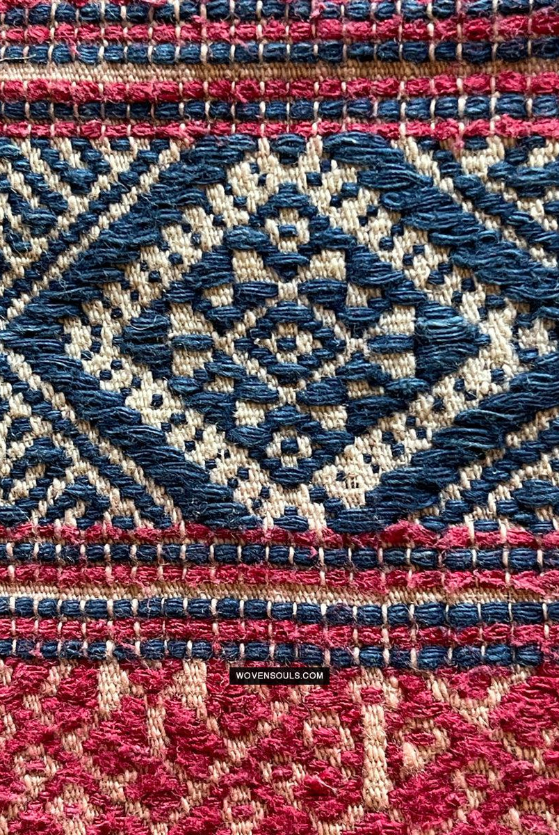 1783 Antike handgewebte Schärpe aus Bhutan in Museumsqualität – Kera – antikes Dekor, ethnische Kunst