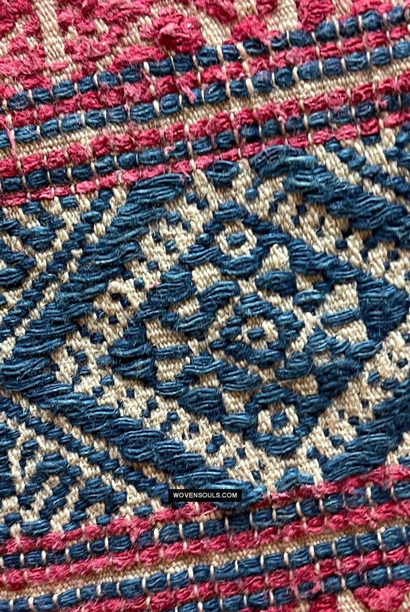1783 Antike handgewebte Schärpe aus Bhutan in Museumsqualität – Kera – antikes Dekor, ethnische Kunst