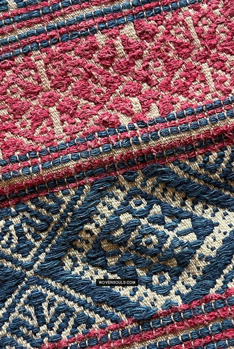 1783 Antike handgewebte Schärpe aus Bhutan in Museumsqualität – Kera – antikes Dekor, ethnische Kunst