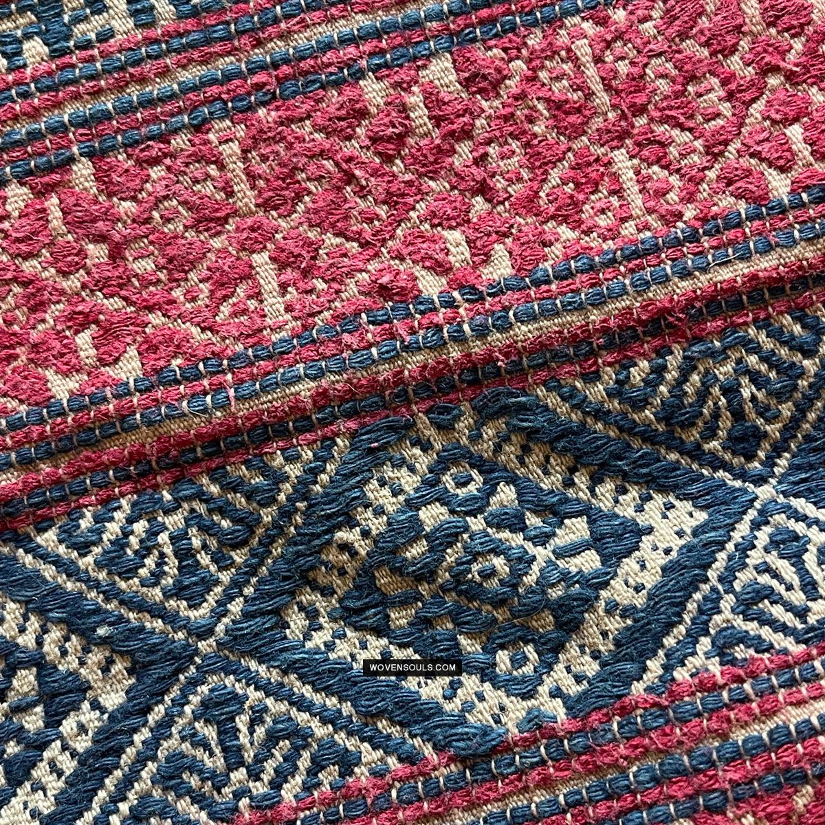 1783 Antique Museum Quality Bhutan Handwoven Sash - Kera - Antique Decor Ethnic Art