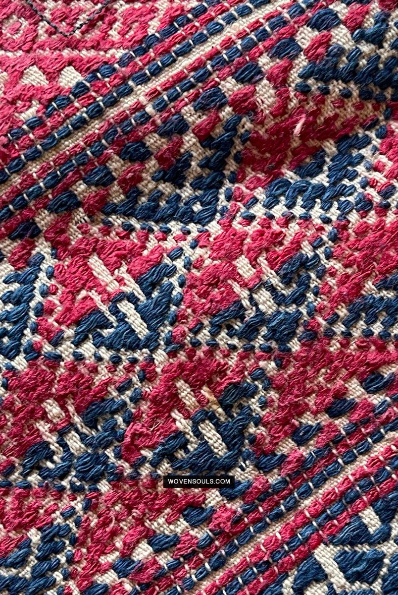 1783 Antike handgewebte Schärpe aus Bhutan in Museumsqualität – Kera – antikes Dekor, ethnische Kunst