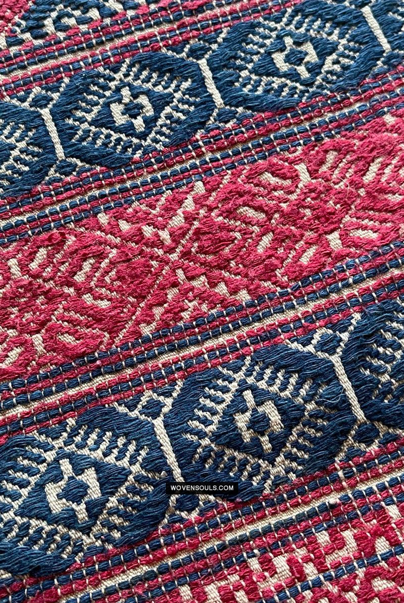 1783 Antike handgewebte Schärpe aus Bhutan in Museumsqualität – Kera – antikes Dekor, ethnische Kunst