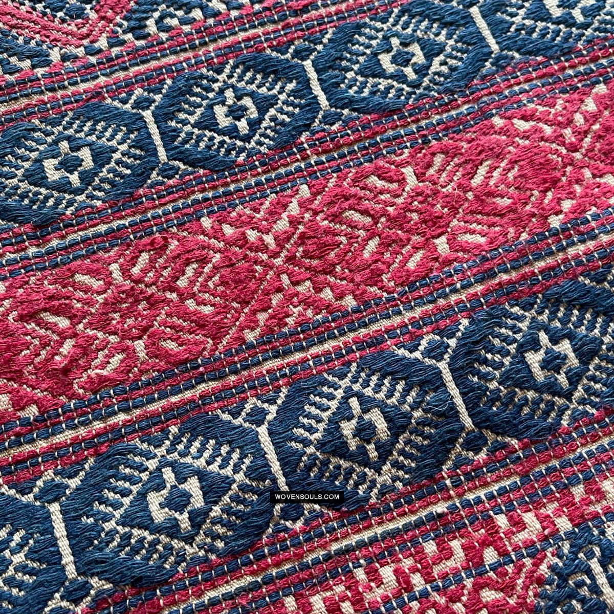 1783 Antique Museum Quality Bhutan Handwoven Sash - Kera - Antique Decor Ethnic Art