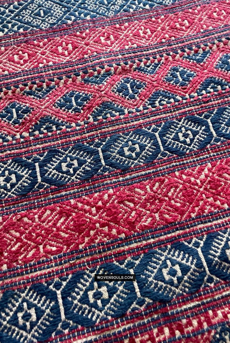 1783 Antike handgewebte Schärpe aus Bhutan in Museumsqualität – Kera – antikes Dekor, ethnische Kunst