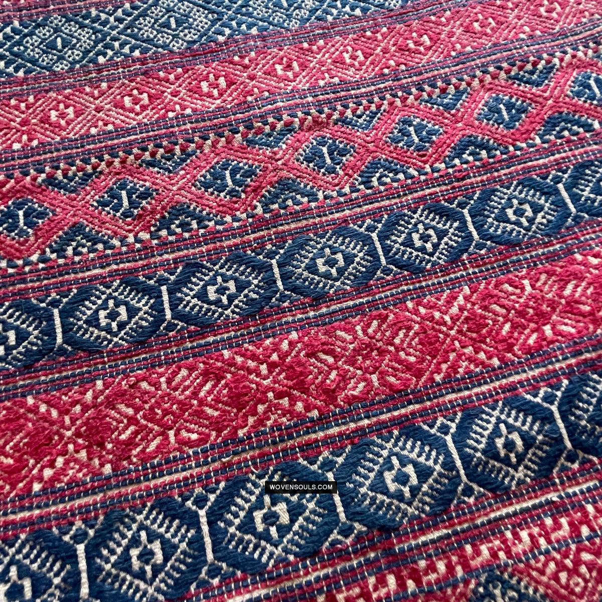 1783 Antique Museum Quality Bhutan Handwoven Sash - Kera - Antique Decor Ethnic Art