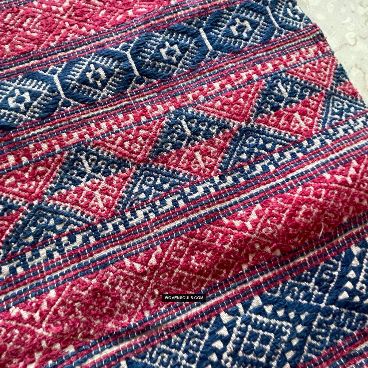 1783 Antique Museum Quality Bhutan Handwoven Sash - Kera - Antique Decor Ethnic Art