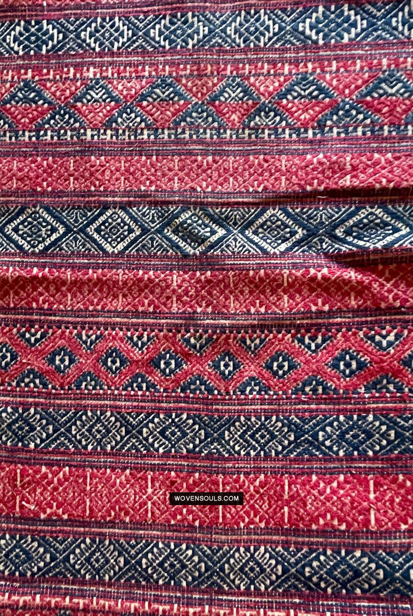1783 Antike handgewebte Schärpe aus Bhutan in Museumsqualität – Kera – antikes Dekor, ethnische Kunst