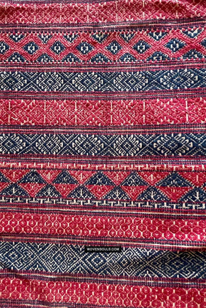 1783 Antike handgewebte Schärpe aus Bhutan in Museumsqualität – Kera – antikes Dekor, ethnische Kunst