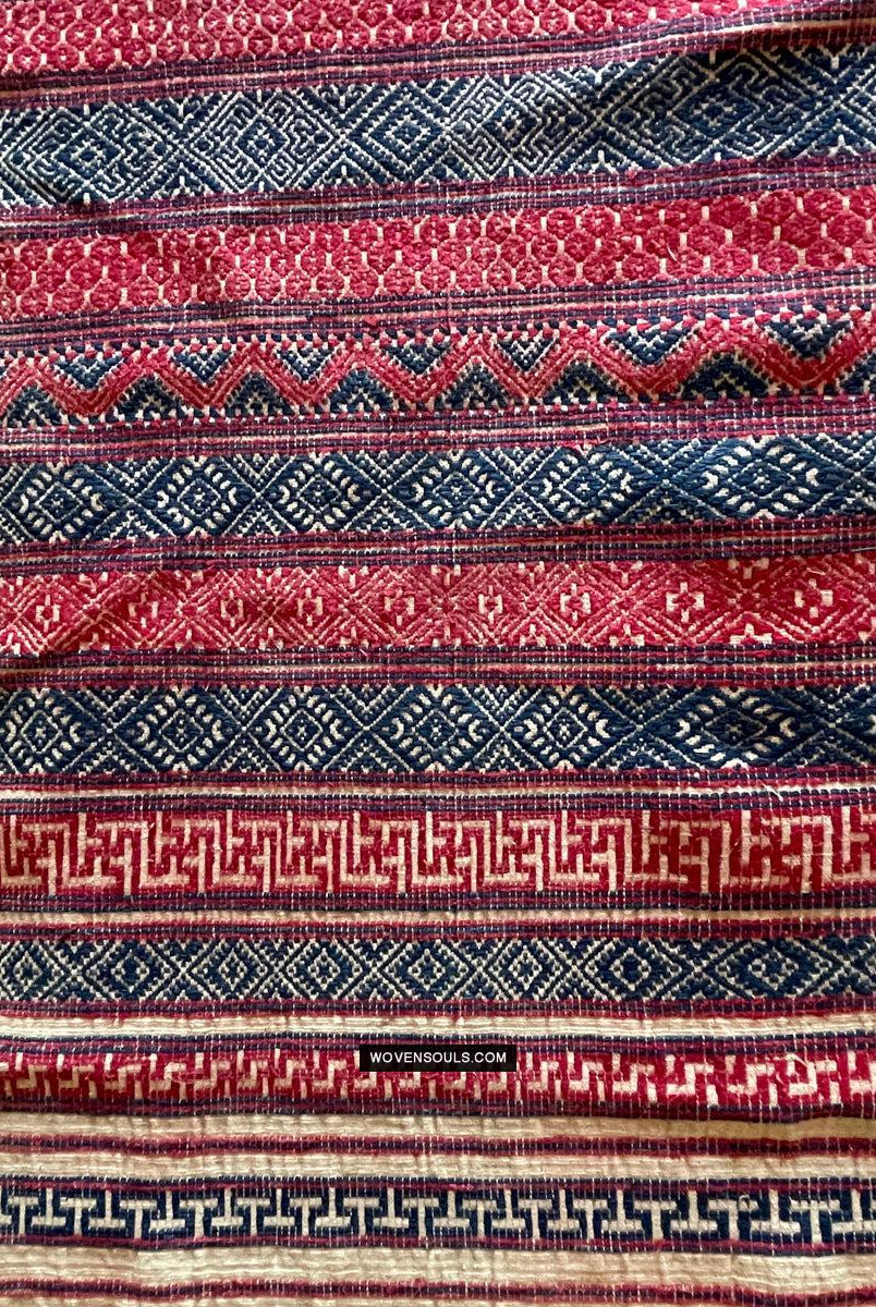1783 Antike handgewebte Schärpe aus Bhutan in Museumsqualität – Kera – antikes Dekor, ethnische Kunst
