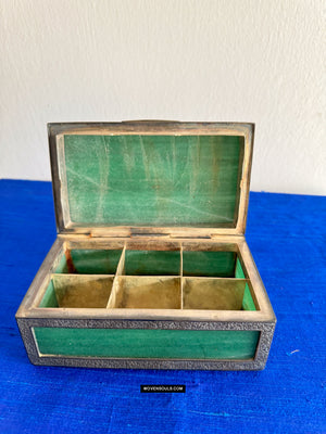 900 Old Parsi Zoroastrian Heirloom Box with Silver & Jade?