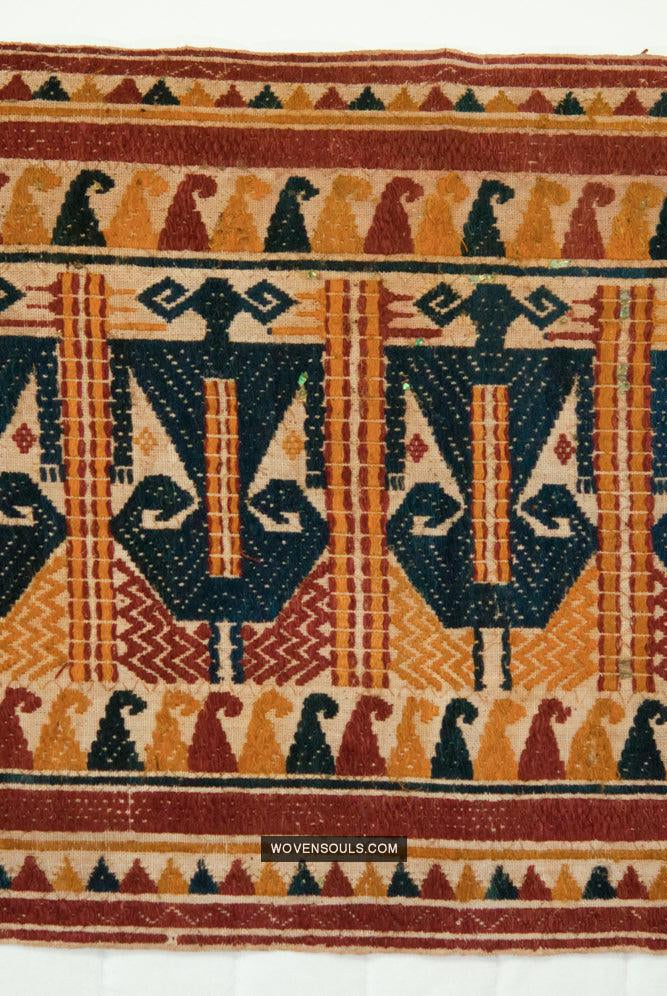 509 Antique Tatibin - Long Tampan Shipcloth 1800s - WOVENSOULS Antique Vintage Art Interior Decor