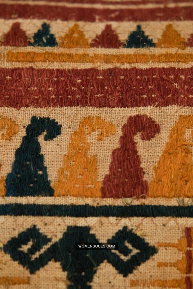 509 Antique Tatibin - Long Tampan Shipcloth 1800s - WOVENSOULS Antique Vintage Art Interior Decor