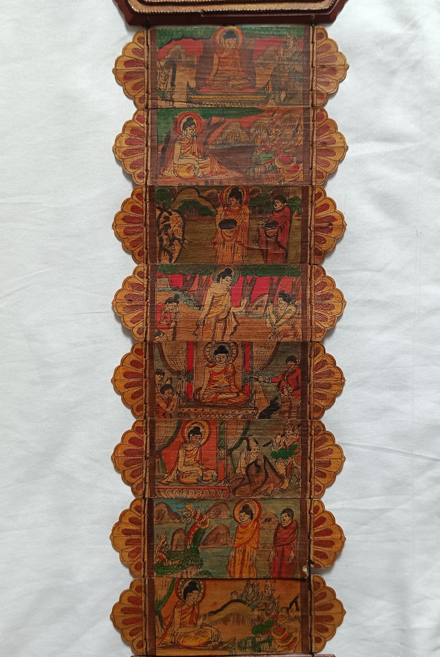 E-1001 Old Buddhist Parabaik Manuscript from Myanmar