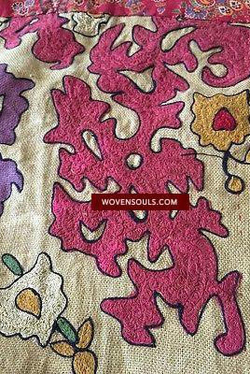E116 VERKAUFT Algerische Stickerei Bemalte Textilplatte-WOVENSOULS-Antike-Vintage-Textilien-Kunst-Dekor