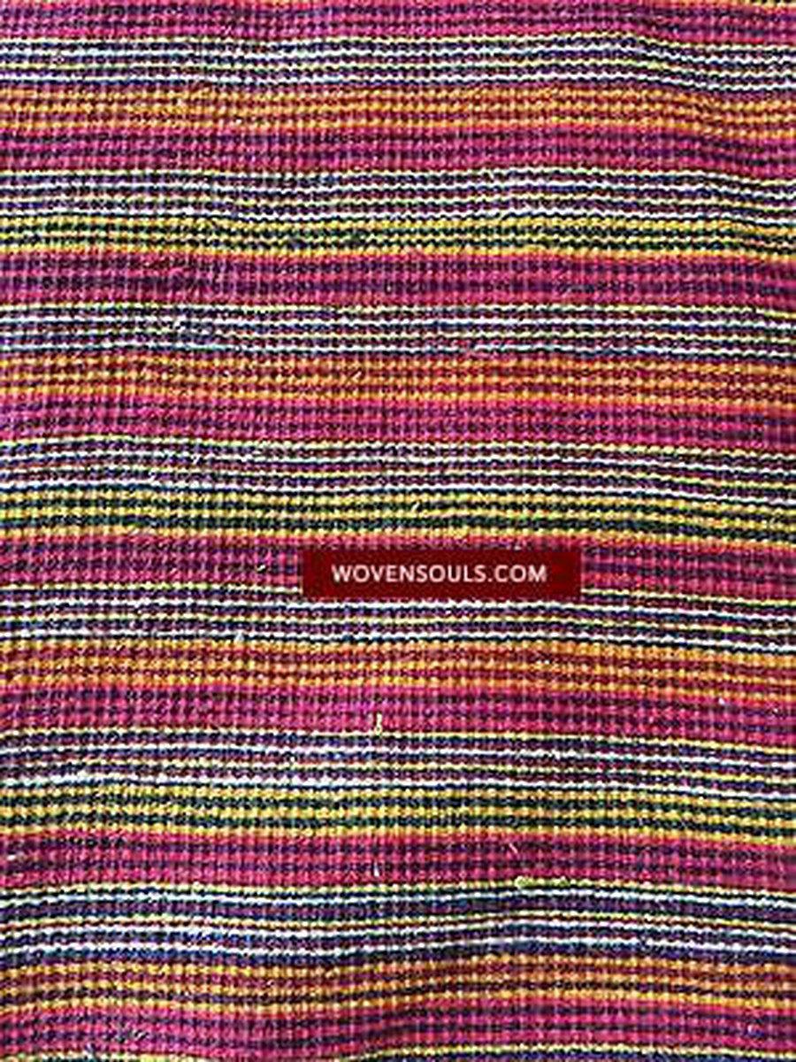 E145 Rare Woman's Loin Cloth - Bonda Tribe Odisha-WOVENSOULS-Antique-Vintage-Textiles-Art-Decor