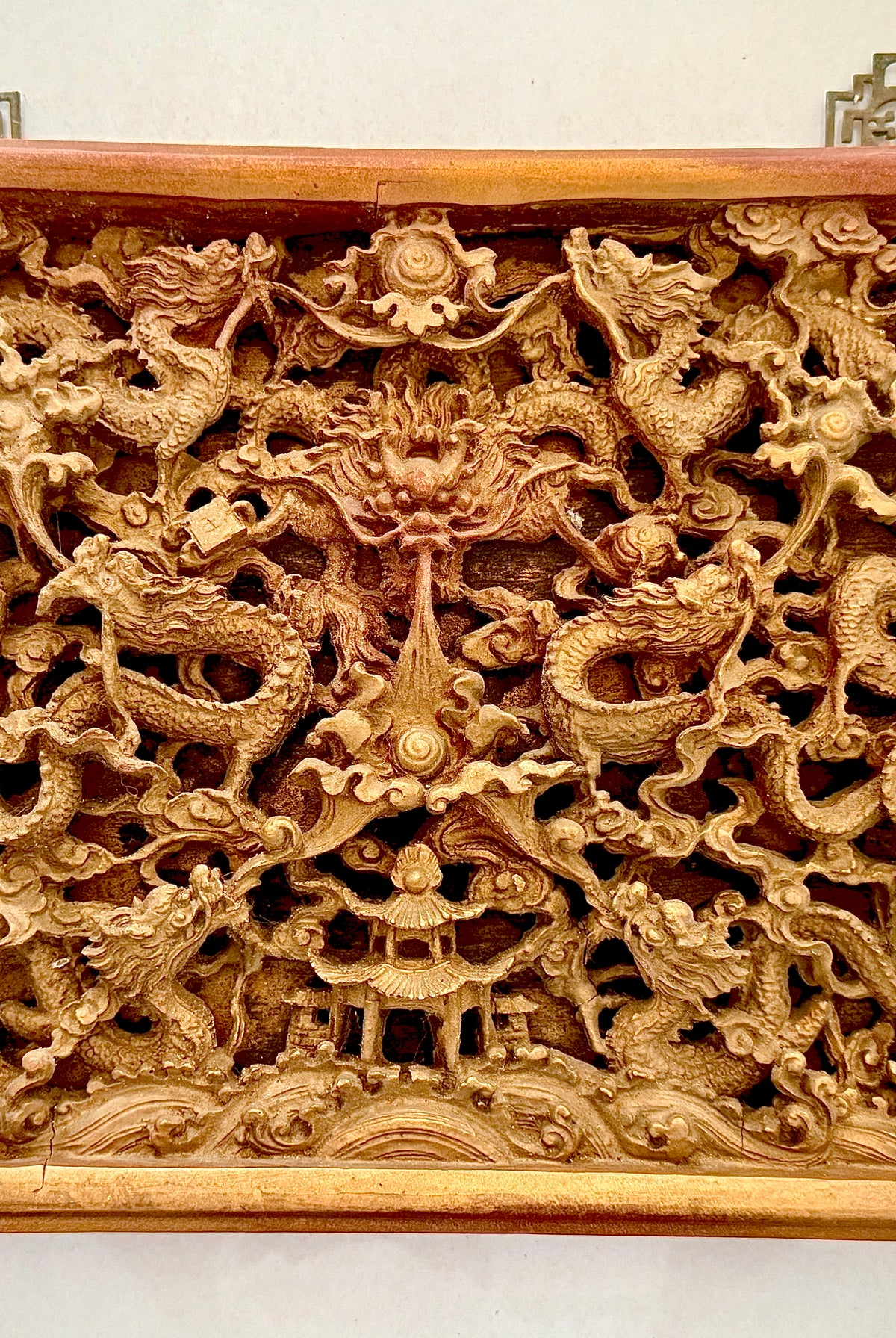 574 Art de sculpture sur bois chinois ancien - DRAGONS-FOLK FINE ART - Décor de qualité musée et galerie d'art ethnographique