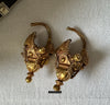 495 OldTemple Gold Jewelry Earrings - South India