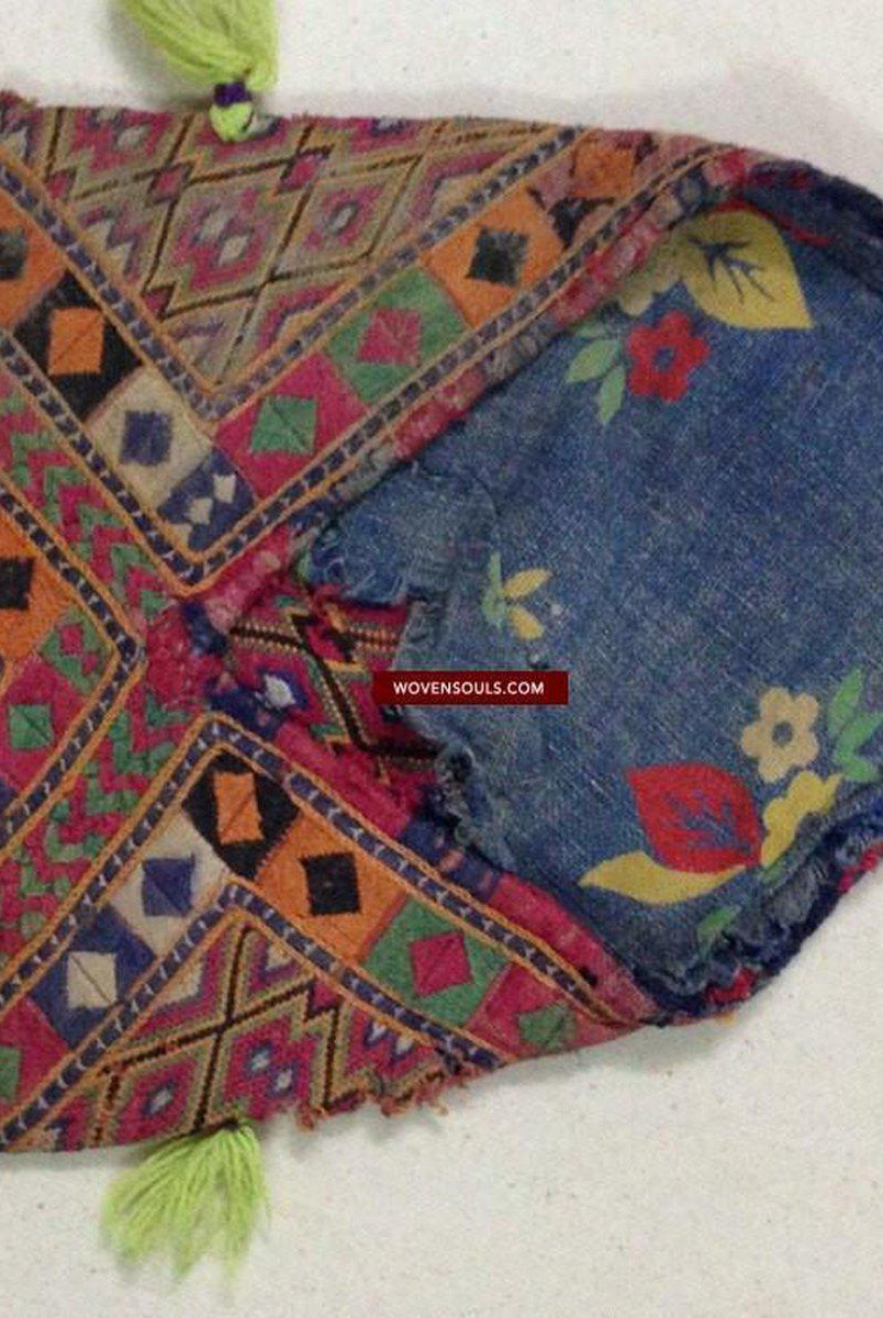 SOLD Antique Baluch Pouch-WOVENSOULS-Antique-Vintage-Textiles-Art-Decor