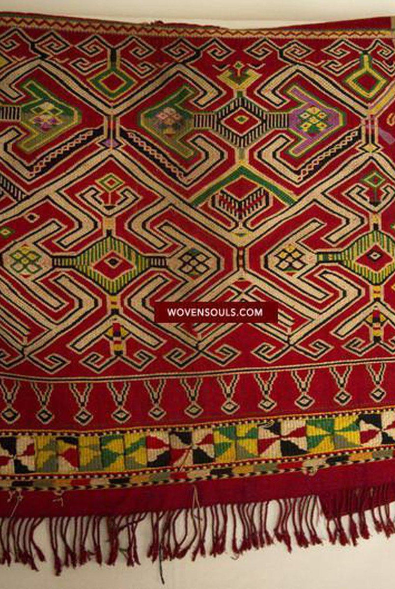 SOLD Antique Dayak Sungkit Weaving Jacket-WOVENSOULS-Antique-Vintage-Textiles-Art-Decor