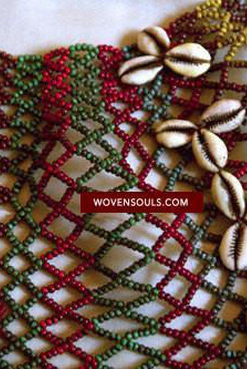 SOLD Antique Heirloom Naga Breast Collar-WOVENSOULS-Antique-Vintage-Textiles-Art-Decor