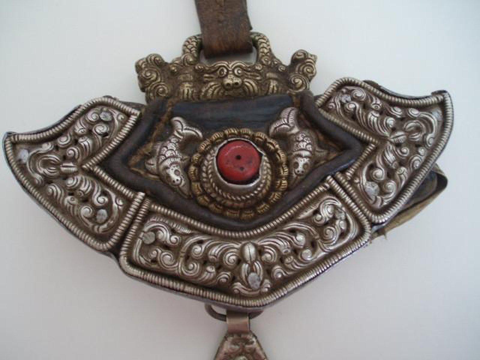 SOLD Antique Tibetan Purse-WOVENSOULS-Antique-Vintage-Textiles-Art-Decor