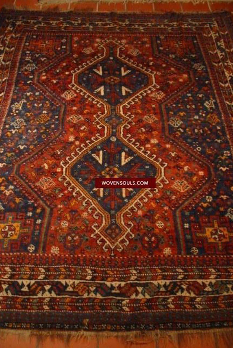 SOLD Antique Tribal Rug-WOVENSOULS-Antique-Vintage-Textiles-Art-Decor