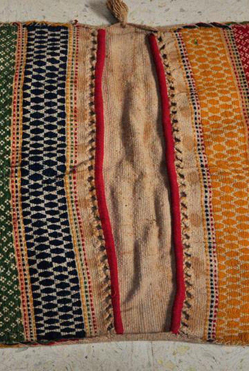 SOLD Old Gujarat Double Bag-WOVENSOULS-Antique-Vintage-Textiles-Art-Decor