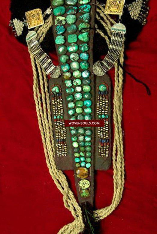 Old Perak Jewelry Ladakh with Pearls-WOVENSOULS-Antique-Vintage-Textiles-Art-Decor