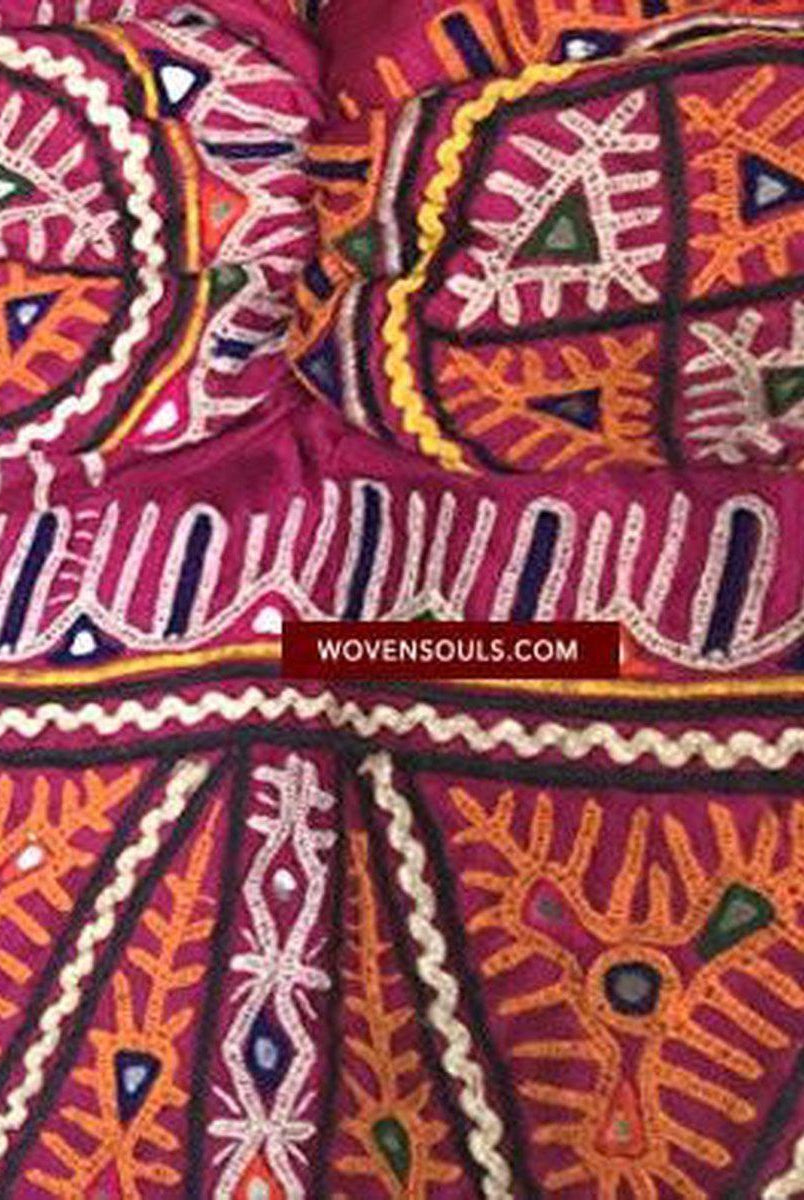 1003 Vintage Tribal Textile Costume - Blouse from Gujarat India-WOVENSOULS-Antique-Vintage-Textiles-Art-Decor