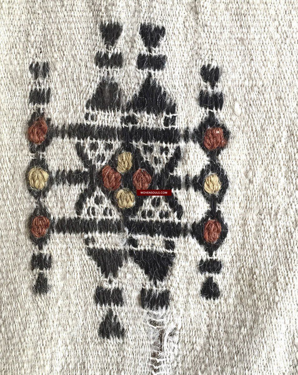 1014 Vintage Fulani Woven Blanket Textile - African Weaving-WOVENSOULS-Antique-Vintage-Textiles-Art-Decor