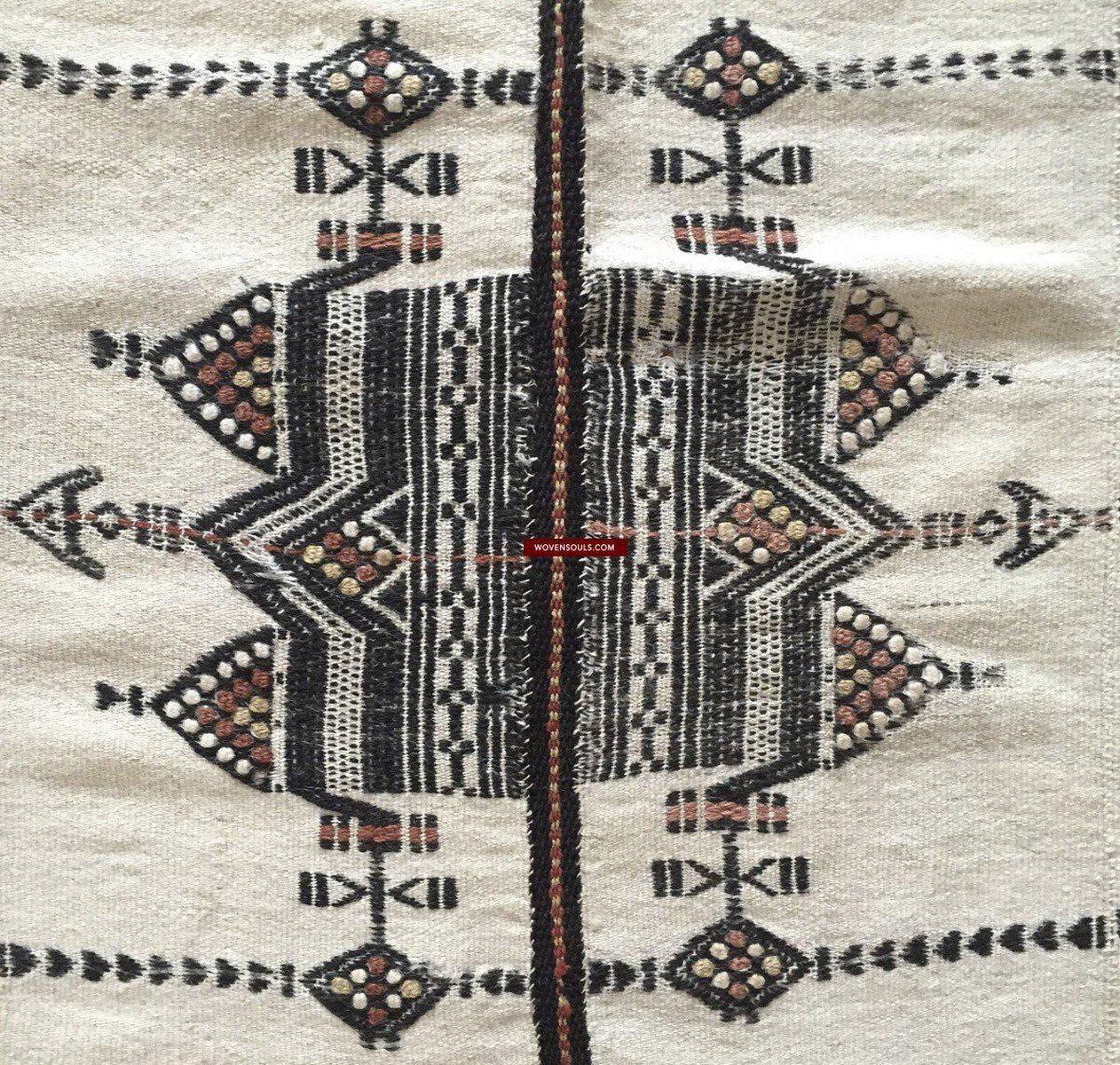 1014 Vintage Fulani Woven Blanket Textile - African Weaving-WOVENSOULS-Antique-Vintage-Textiles-Art-Decor