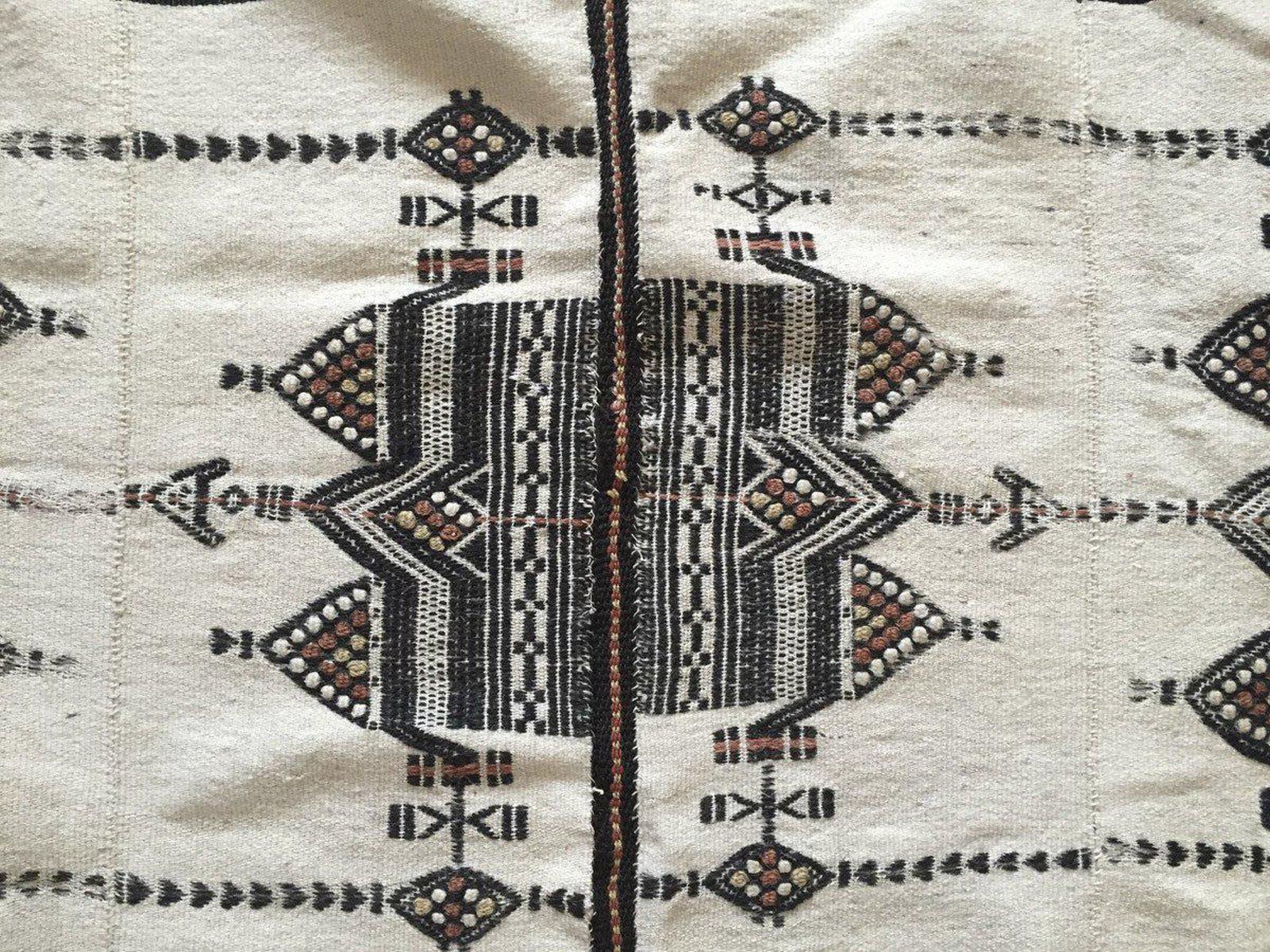 1014 Vintage Fulani Woven Blanket Textile - African Weaving-WOVENSOULS-Antique-Vintage-Textiles-Art-Decor