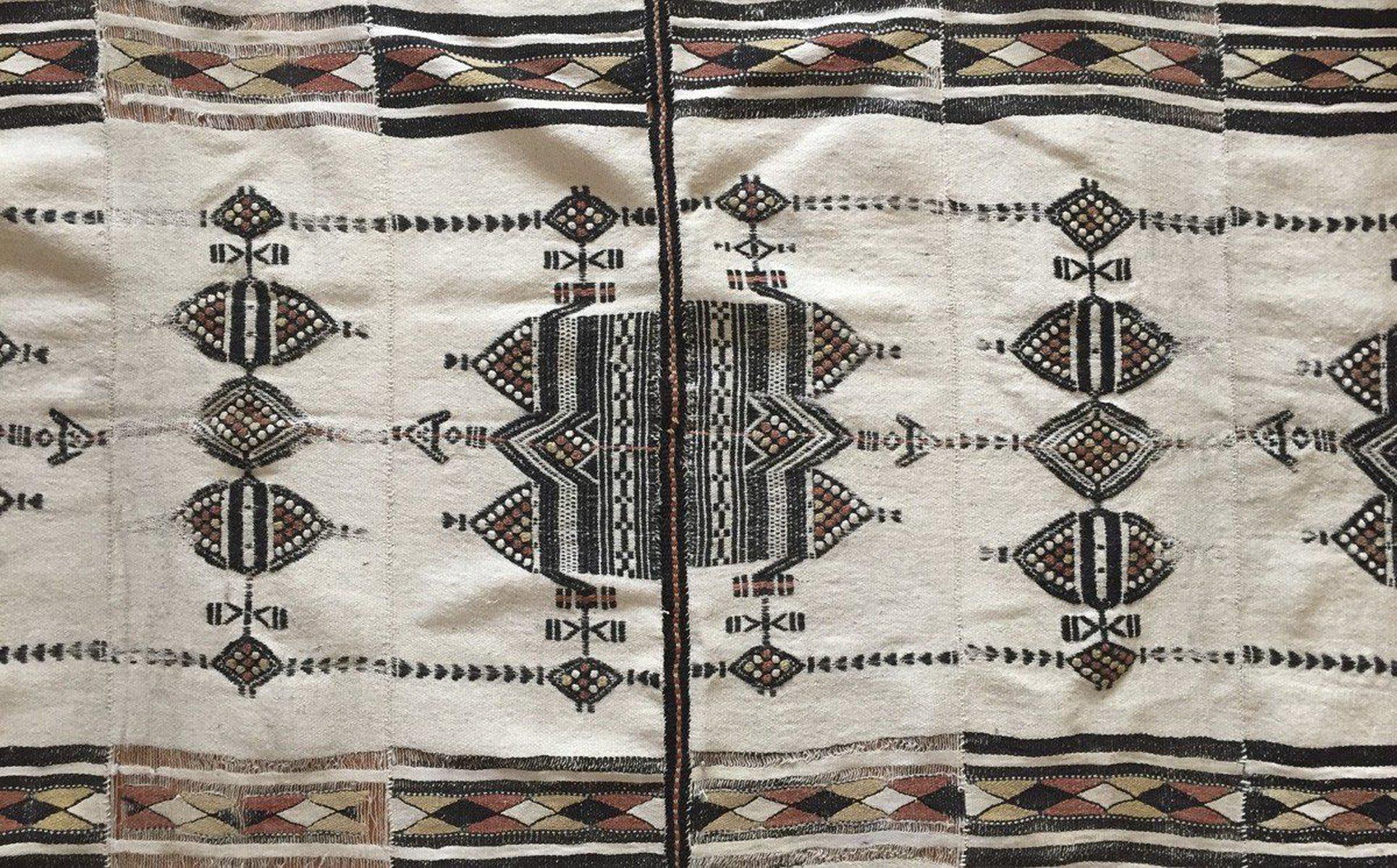 1014 Vintage Fulani Woven Blanket Textile - African Weaving-WOVENSOULS-Antique-Vintage-Textiles-Art-Decor